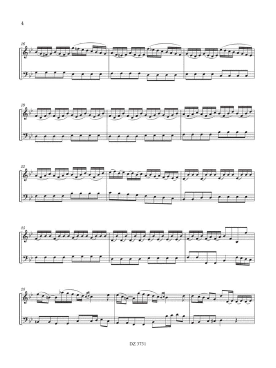 Sonata in Sol minore Double Bass scores gallery preview page 5