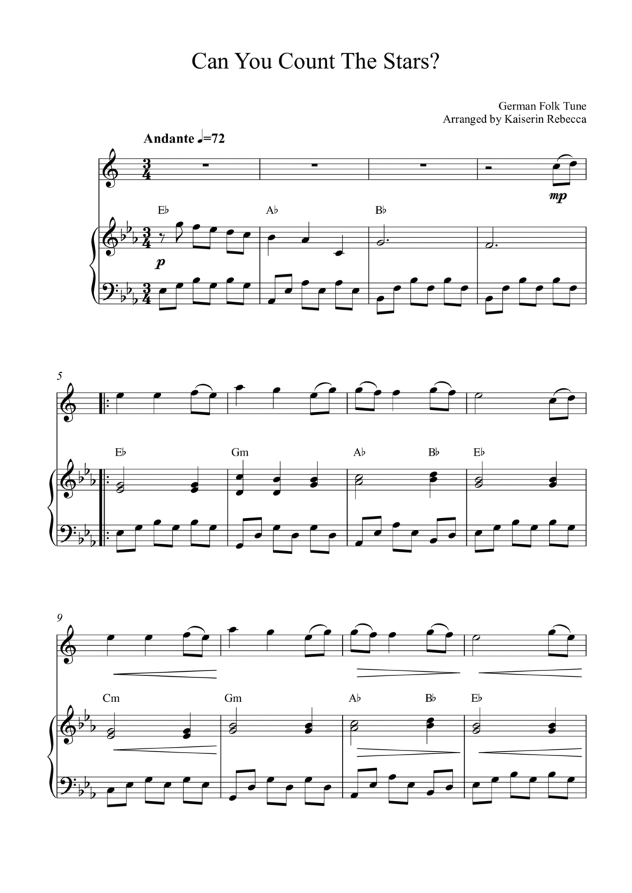 Can You Count the Stars Can You Count the Stars Alto Saxophone scores gallery preview page 1