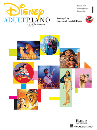 Book cover for Adult Piano Adventures – Disney Book 1