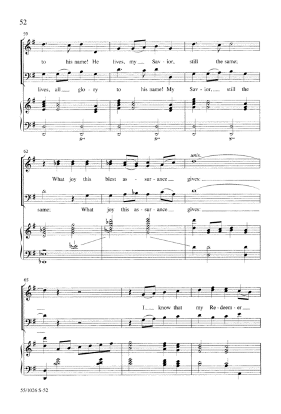 Christ the Crucified Christ the Crucified 3-Part scores gallery preview page 54