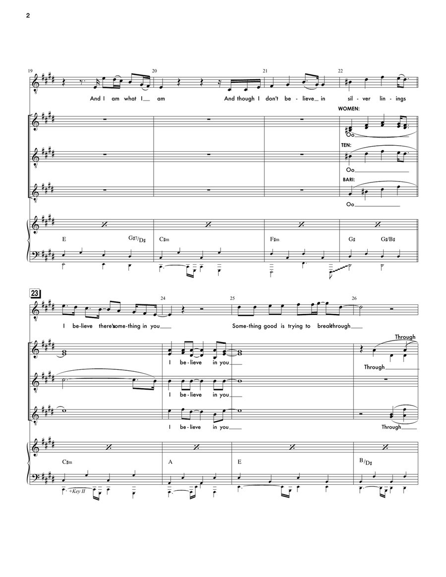 Take It From An Old Man (from Waitress The Musical) Voice scores gallery preview page 2