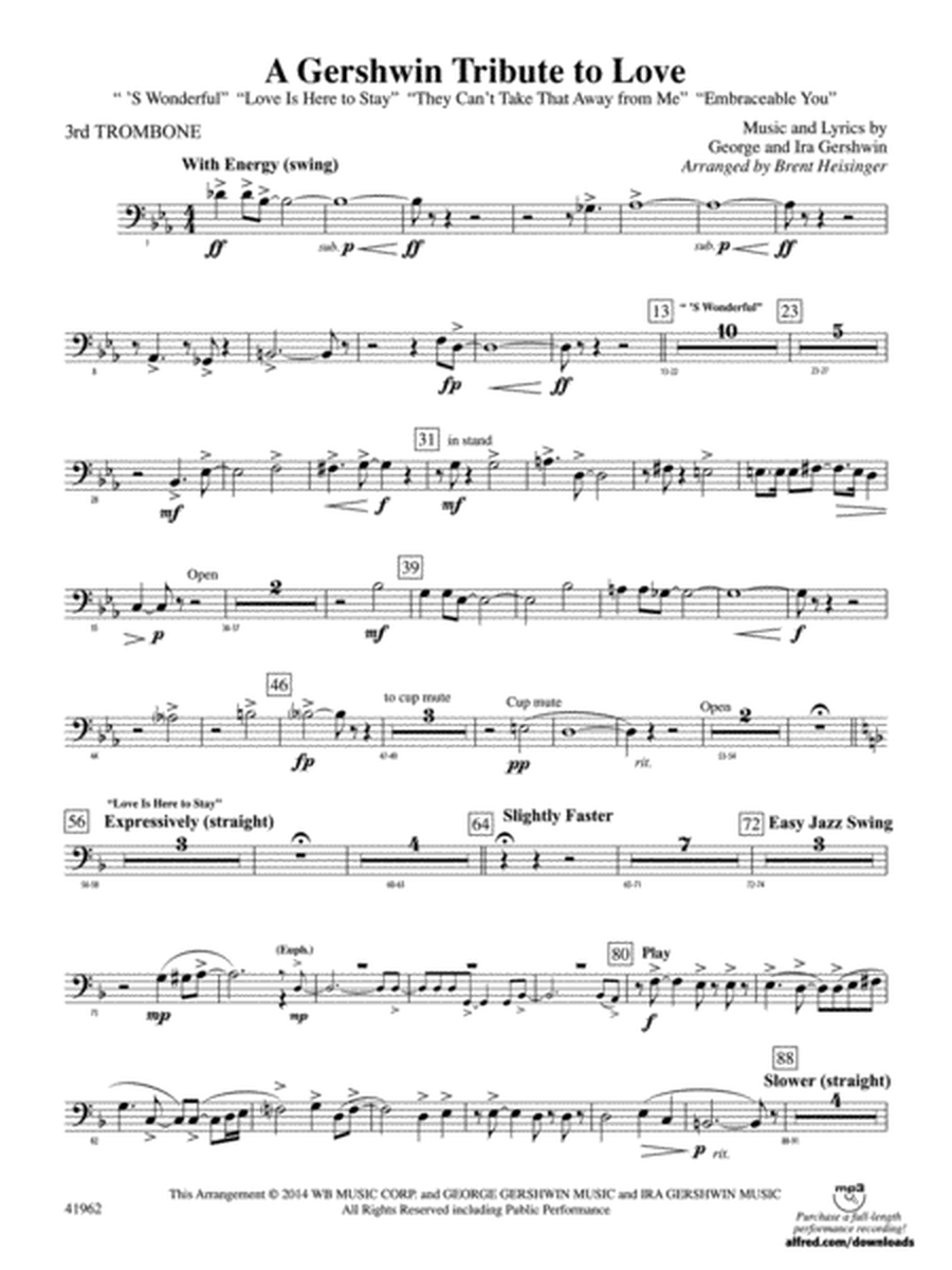 A Gershwin Tribute to Love: 3rd Trombone