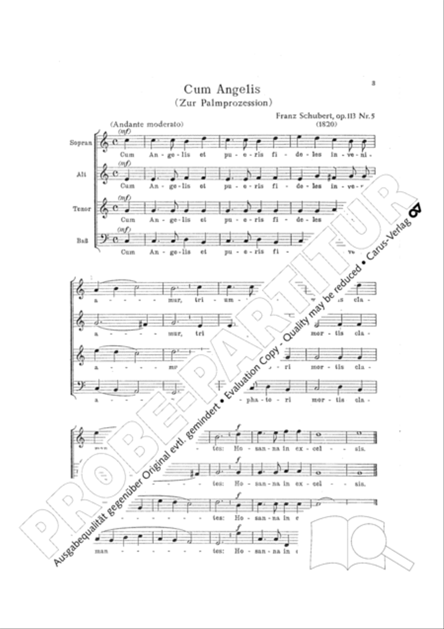 Gesange am Palmsonntag Score scores gallery preview page 4