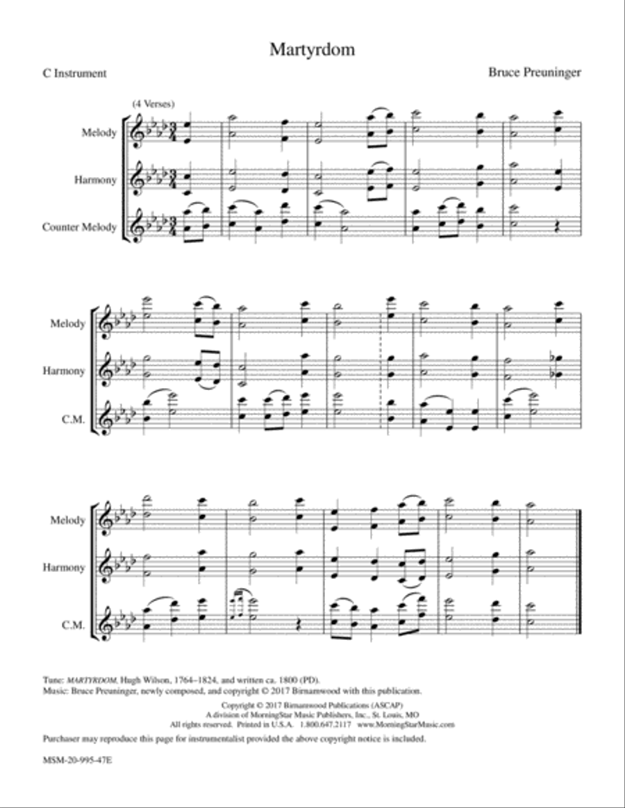 Martyrdom Martyrdom Piano and Keyboard scores gallery preview page 1