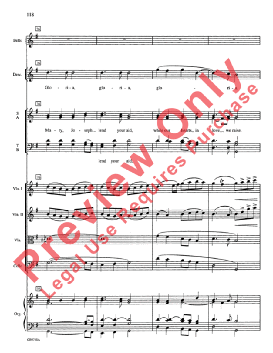 A Festival of Lessons and Carols Choir scores gallery preview page 119