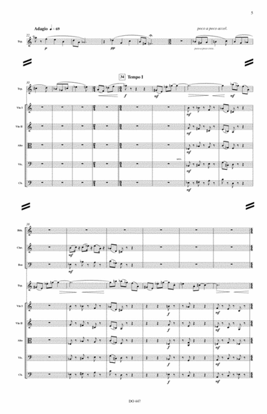Concerto for trumpet op. 43 (score)