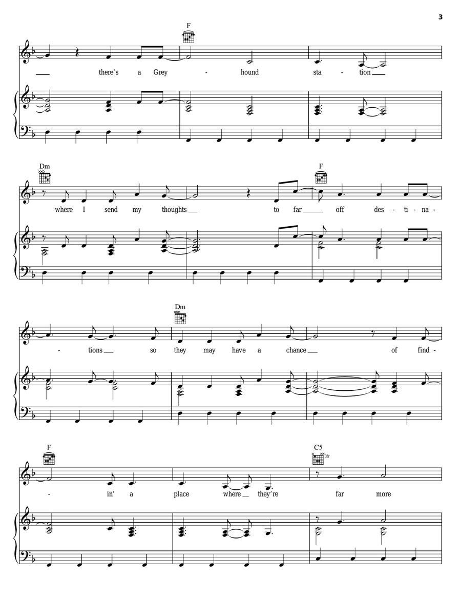 Soul Meets Body Soul Meets Body Piano, Vocal, Guitar scores gallery preview page 3