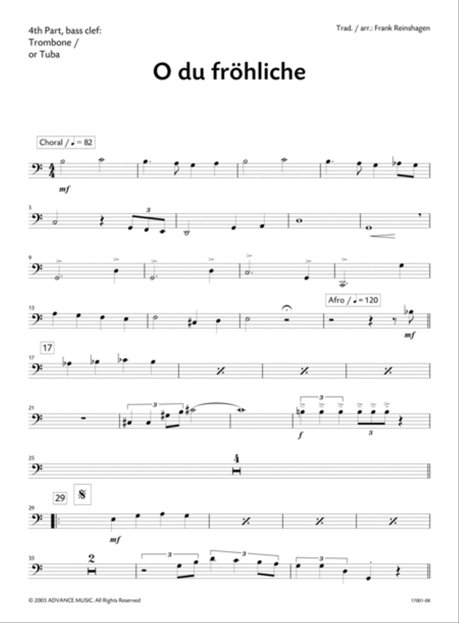 O du fröhliche Small Ensemble scores gallery preview page 2