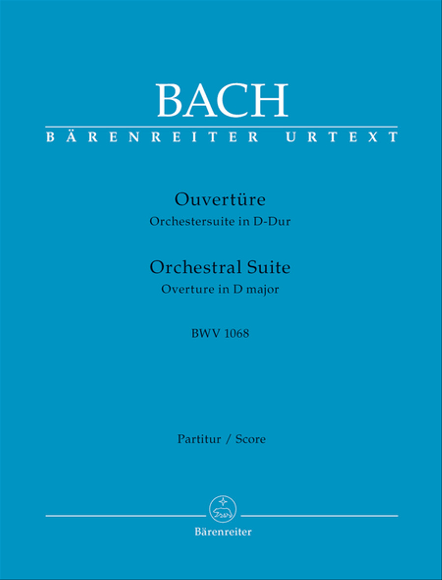 Ouverture (Orchestersuite) D major BWV 1068 Orchestra scores gallery preview page 1