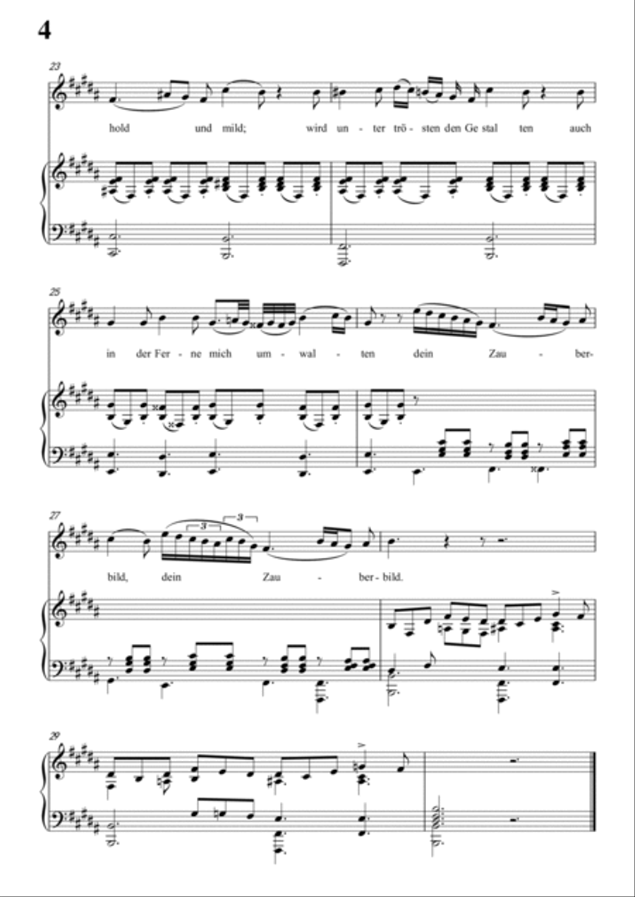 Schubert-Blondel zu Marien in b minor,for Vocal and Piano Voice scores gallery preview page 5