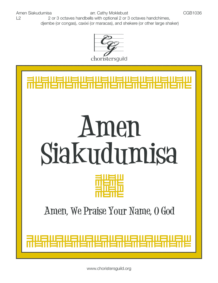 Amen, Siakudumisa (2 or 3 octaves) image number null