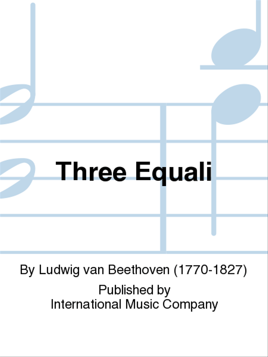 Three Equali Three Equali Trombone Quartet scores gallery preview page 1