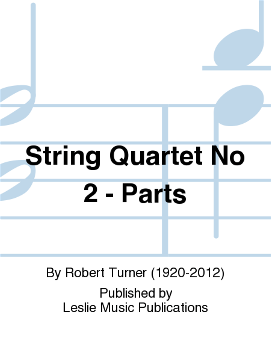String Quartet No 2 - Parts String Quartet scores gallery preview page 1