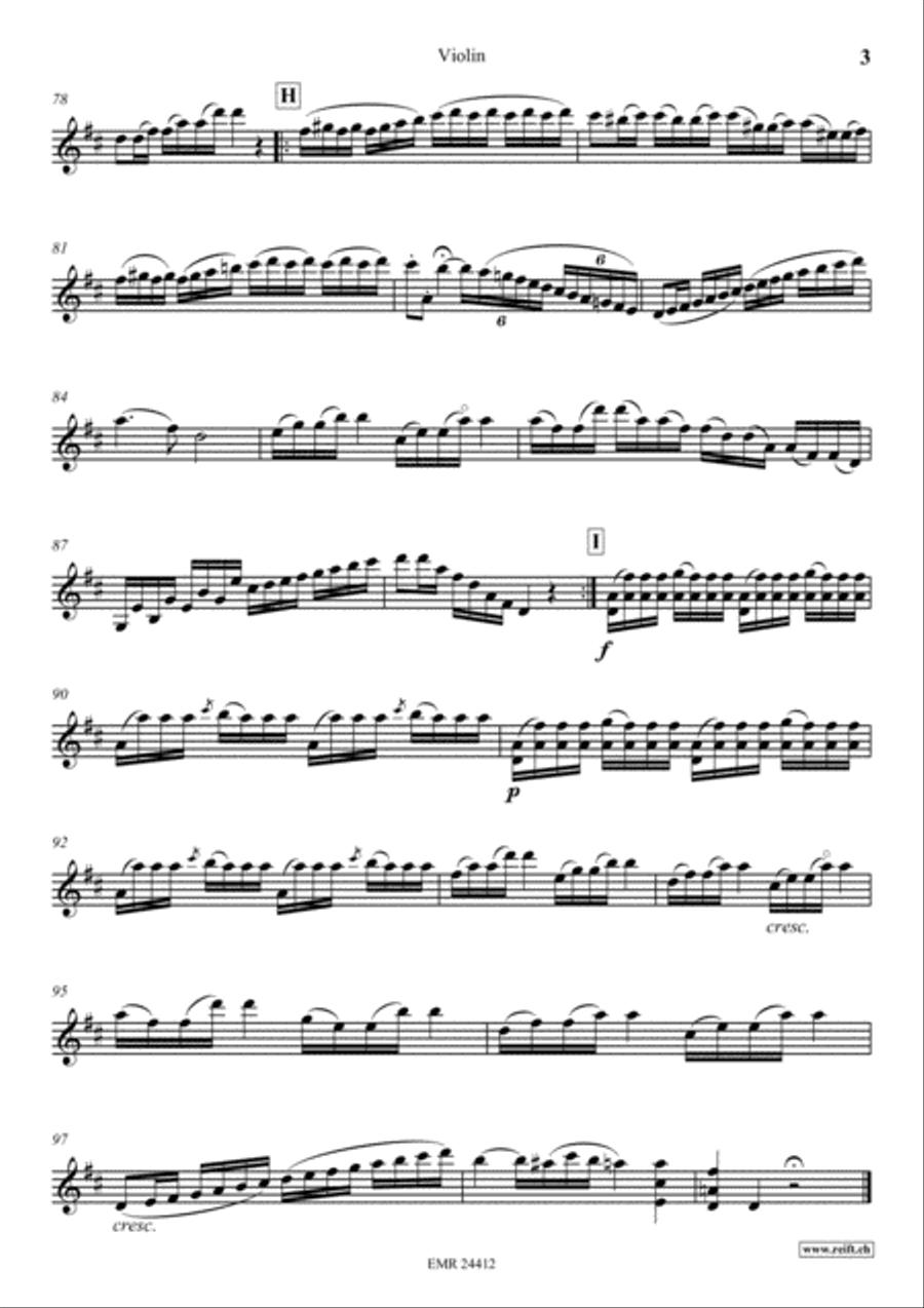Theme with Variations No. 6 Violin Solo scores gallery preview page 4