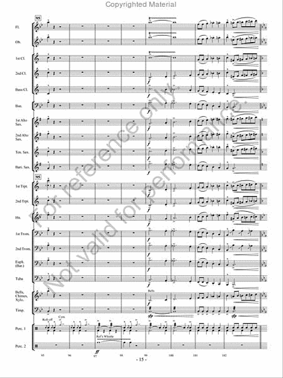 Curtain Call Curtain Call Concert Band scores gallery preview page 14