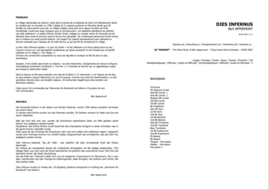 Dies Infernus Dies Infernus Brass Band scores gallery preview page 3