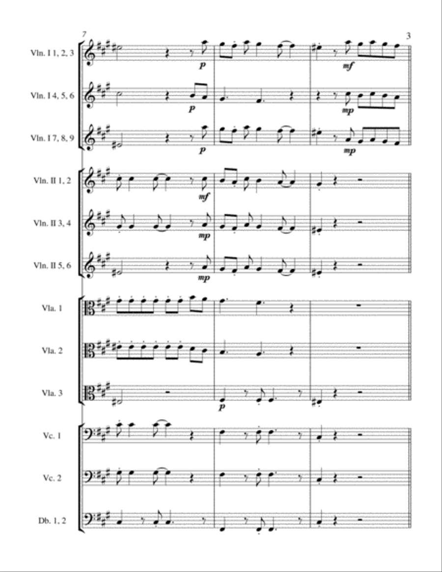 Cama E Mesa String Orchestra scores gallery preview page 6