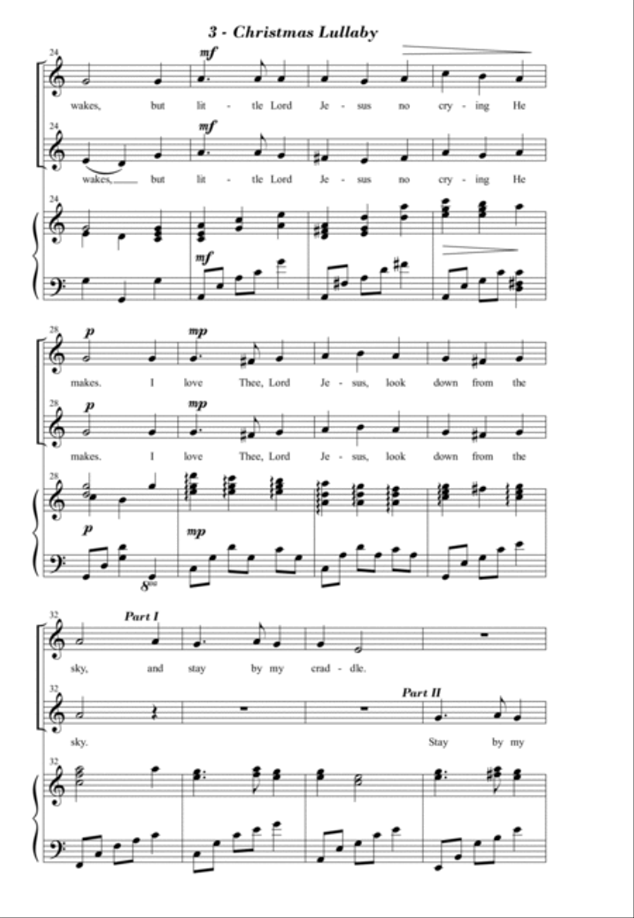 Christmas Lullaby Christmas Lullaby 2-Part scores gallery preview page 3