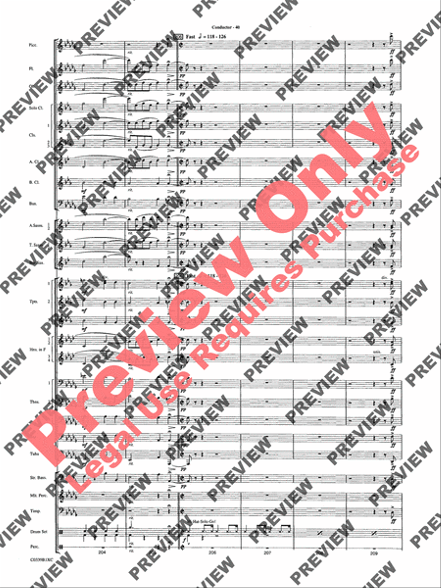 In the Miller Mood Concert Band scores gallery preview page 43