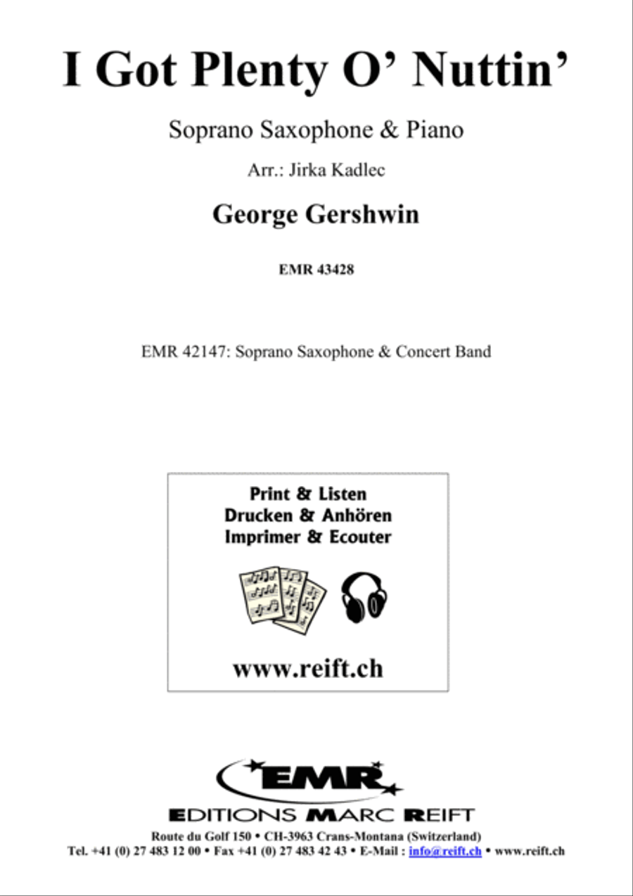 I Got Plenty O' Nuttin' Soprano Saxophone scores gallery preview page 2