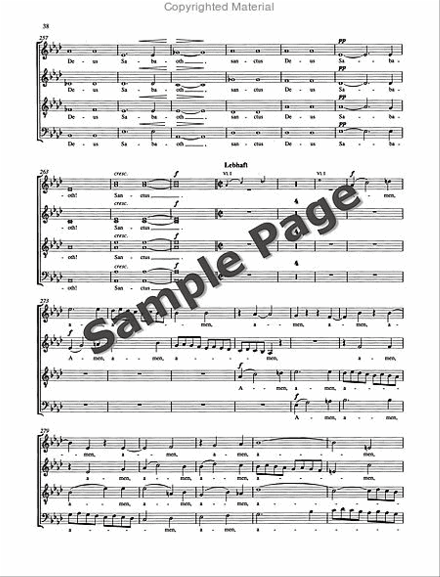 Missa Sacra Op. 147 4-Part scores gallery preview page 39