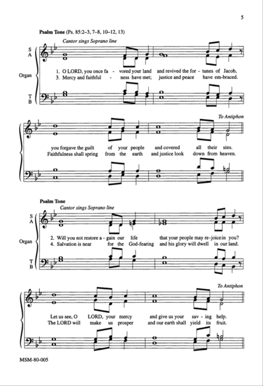 Communion Antiphons for the Advent Season 4-Part scores gallery preview page 5