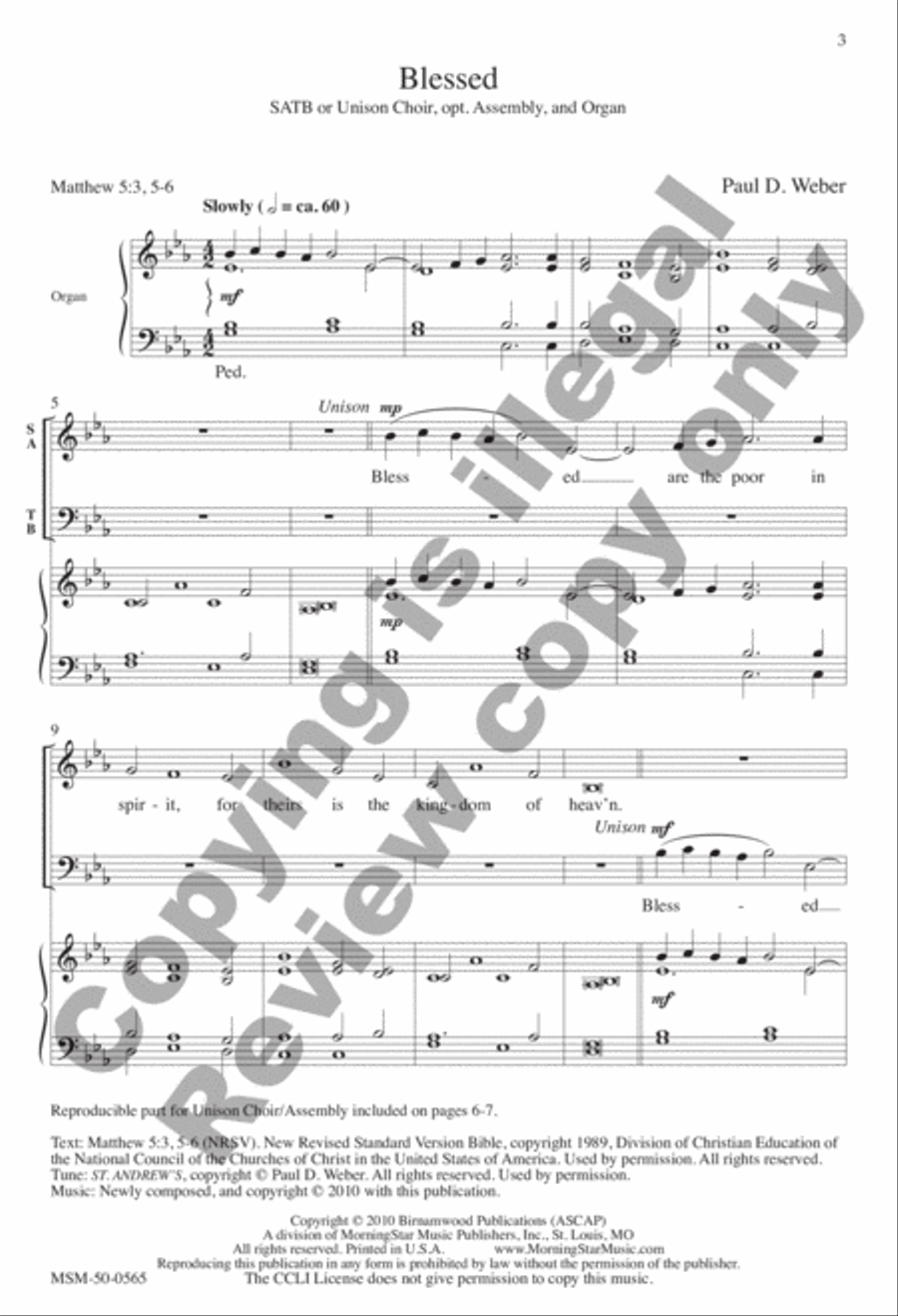 Blessed 4-Part scores gallery preview page 2