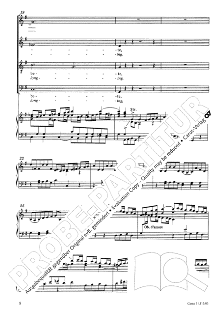 O my spirit, be prepared (Mache dich, mein Geist, bereit) 4-Part scores gallery preview page 9