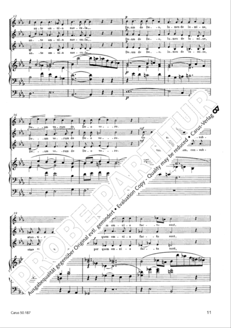 Mass in g minor SSA scores gallery preview page 12