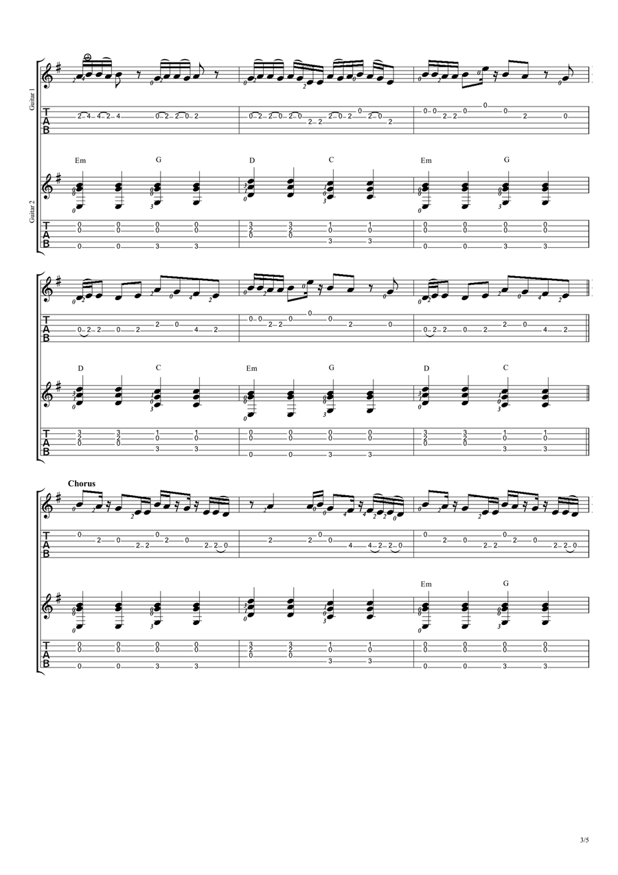 Old Town Road (remix) Acoustic Guitar scores gallery preview page 3
