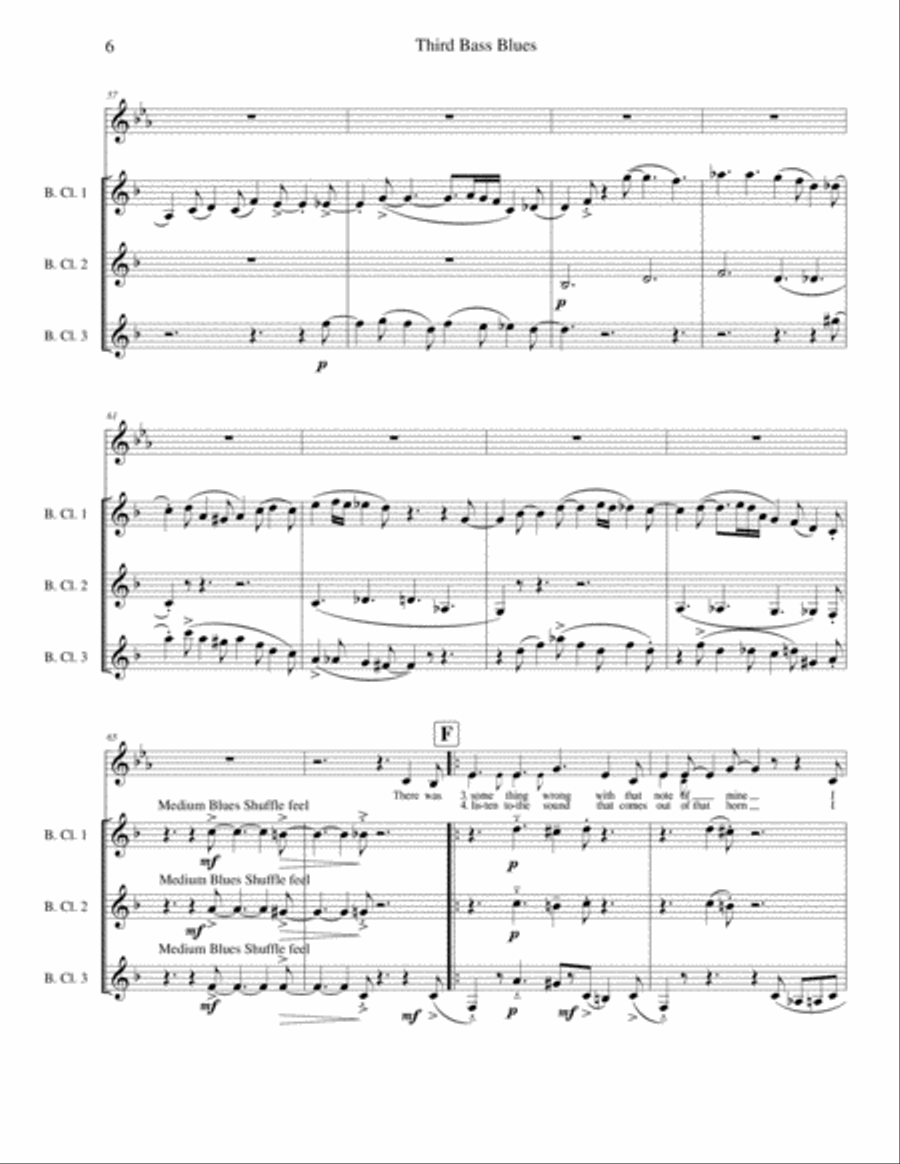 Third Bass Blues Third Bass Blues Small Ensemble scores gallery preview page 6