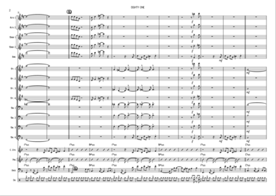 Eighty One Jazz Ensemble scores gallery preview page 2