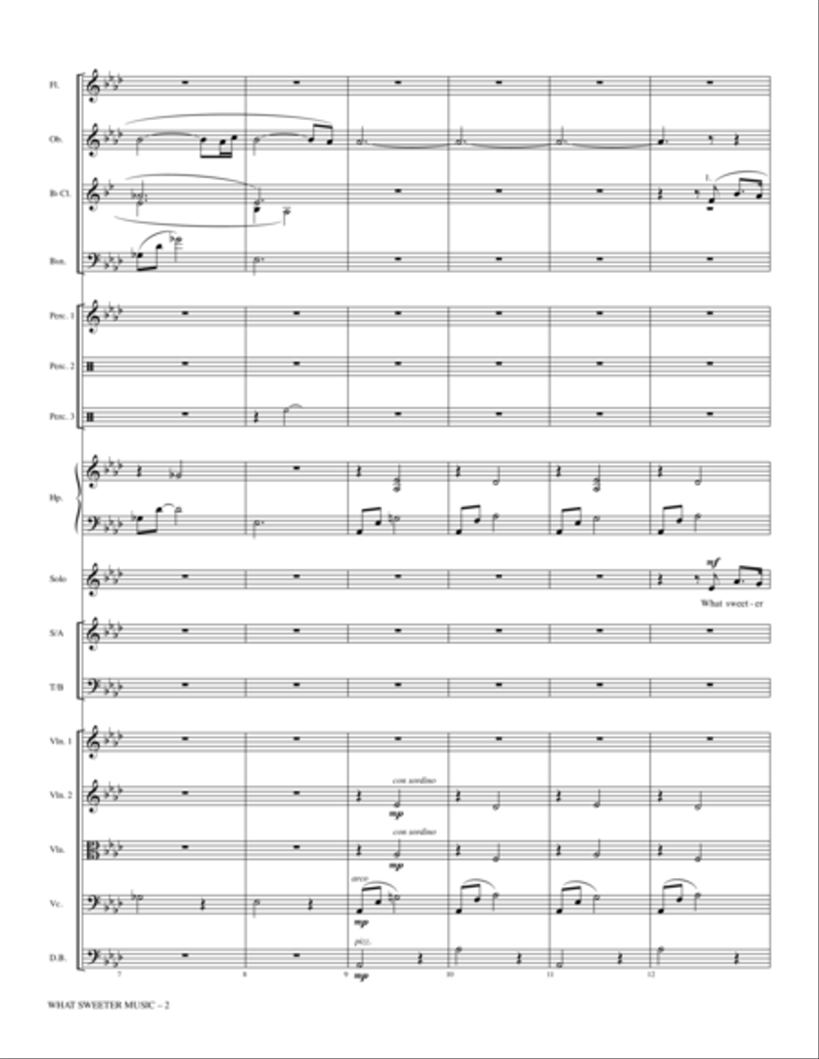 What Sweeter Music - Full Score Choir scores gallery preview page 2