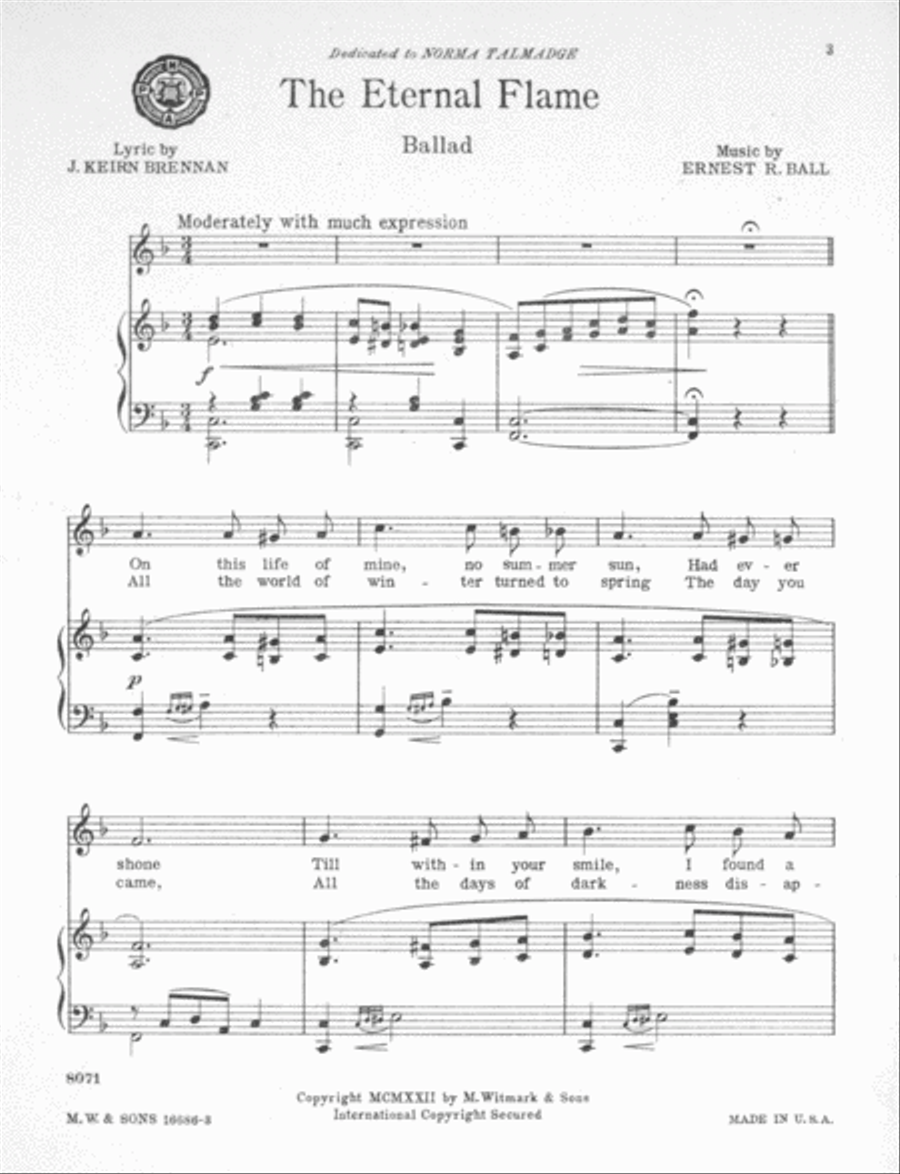 The Eternal Flame. Ballad Voice scores gallery preview page 2