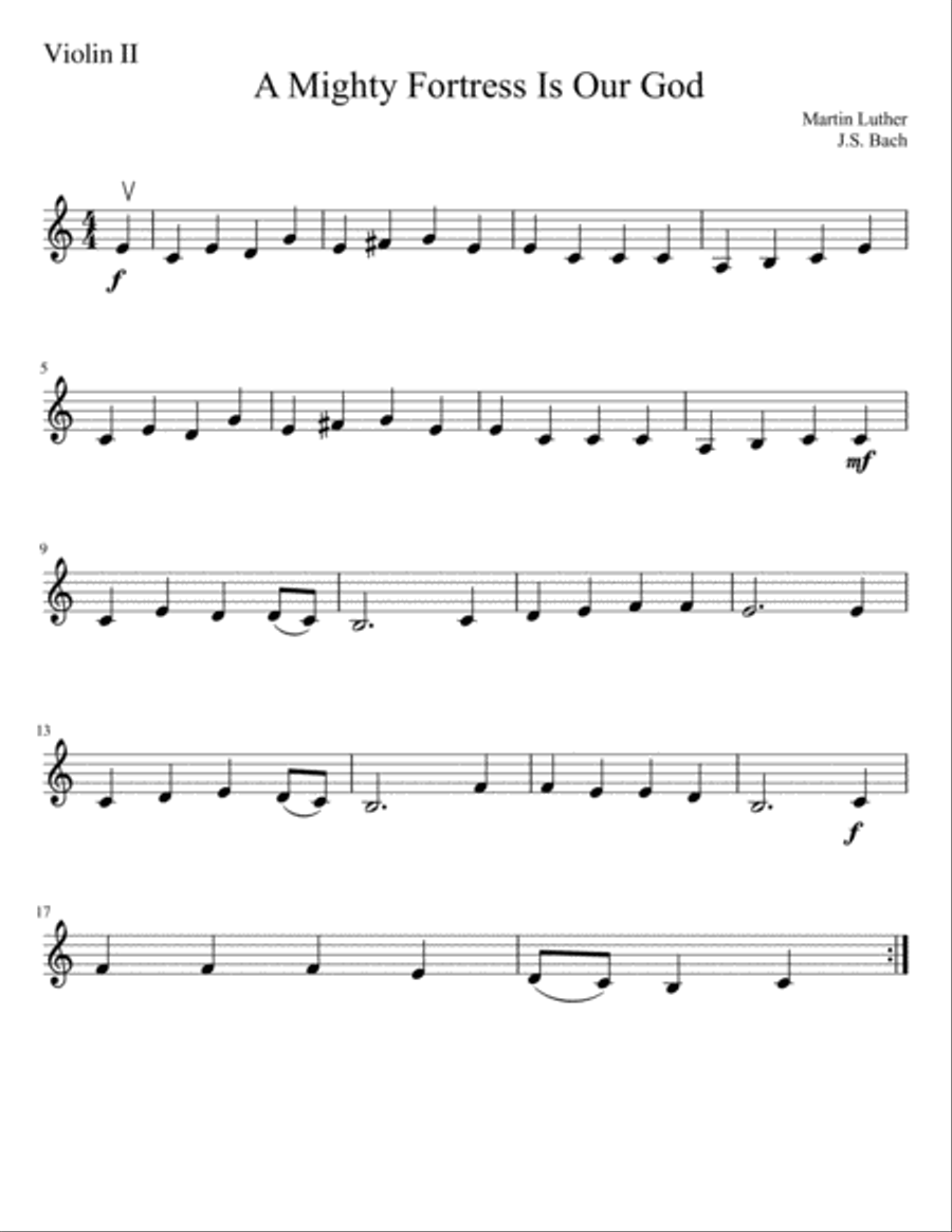 A Mighty Fortress is Our God A Mighty Fortress is Our God String Orchestra scores gallery preview page 4