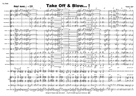 TAKE OFF & BLOW! - Bright Swing - w. Alto Solo - Big Band image number null