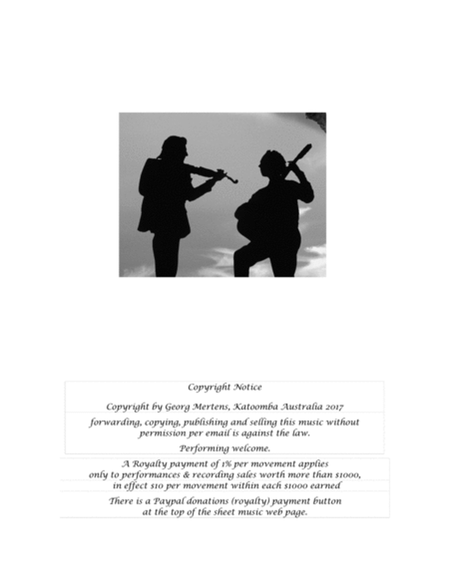 "Black Eyes" for violin & guitar