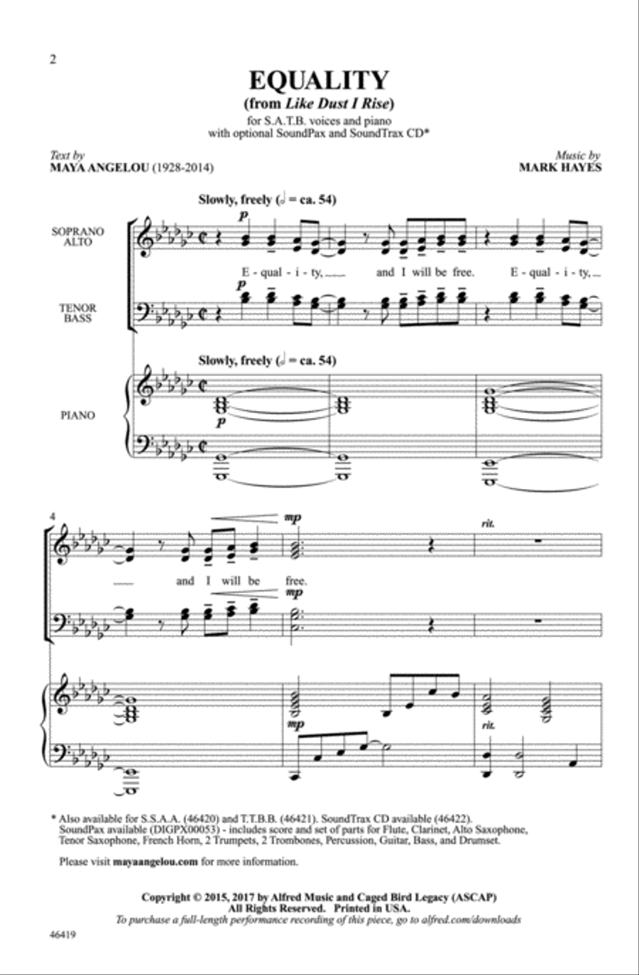 Equality Choir scores gallery preview page 1