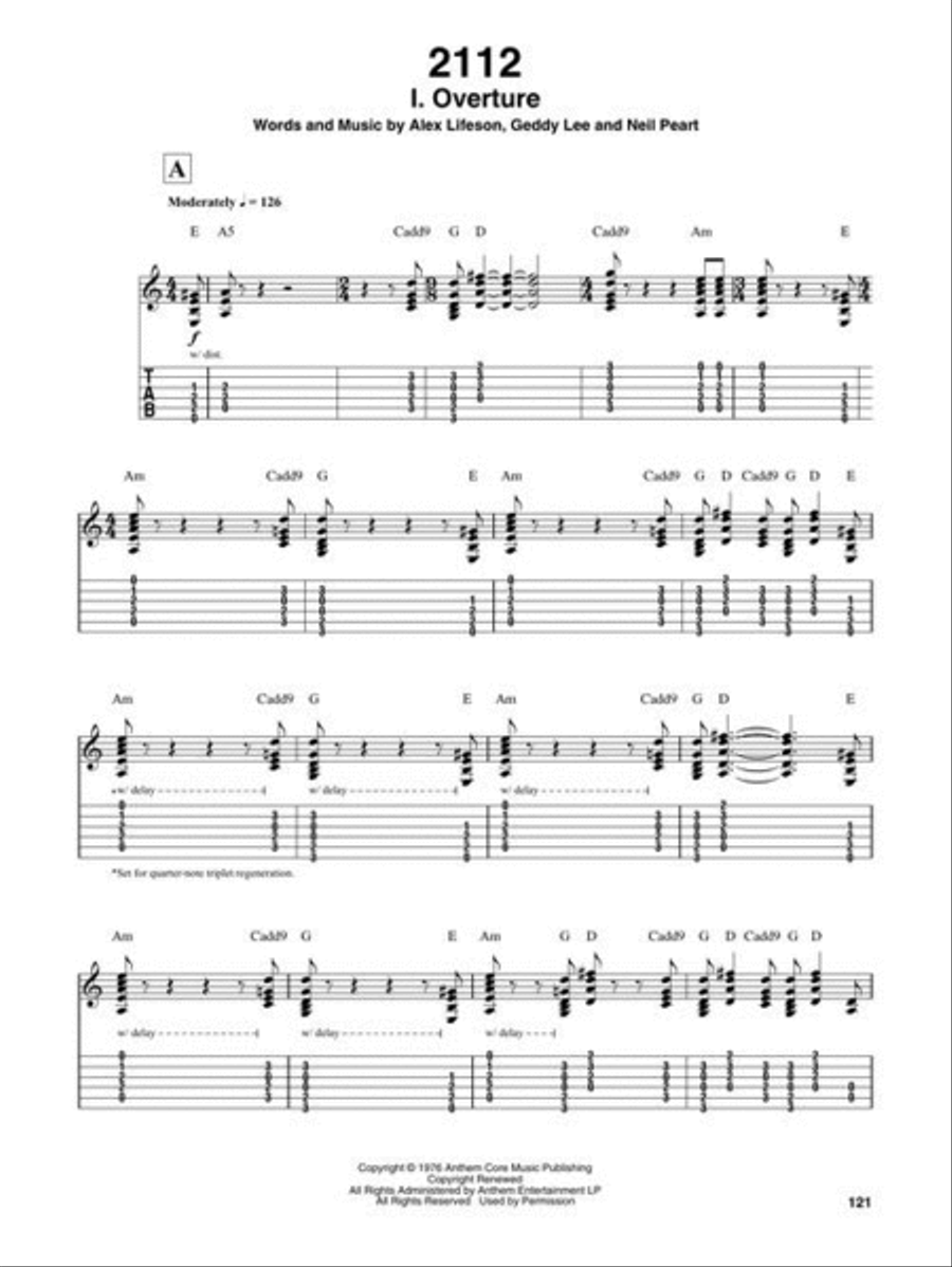 Rush Guitar scores gallery preview page 6