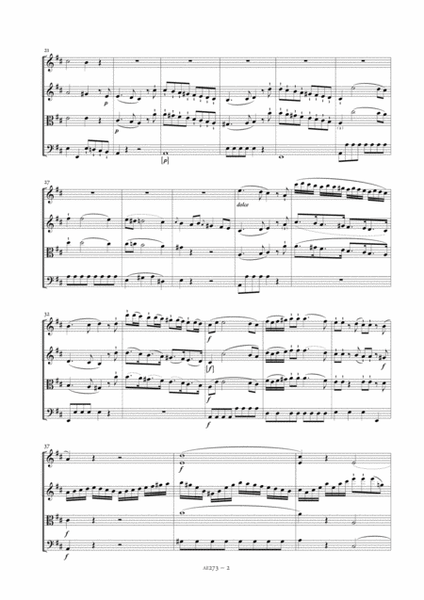 String Quartet in D major, Op. 10, No. 3 (score and parts)
