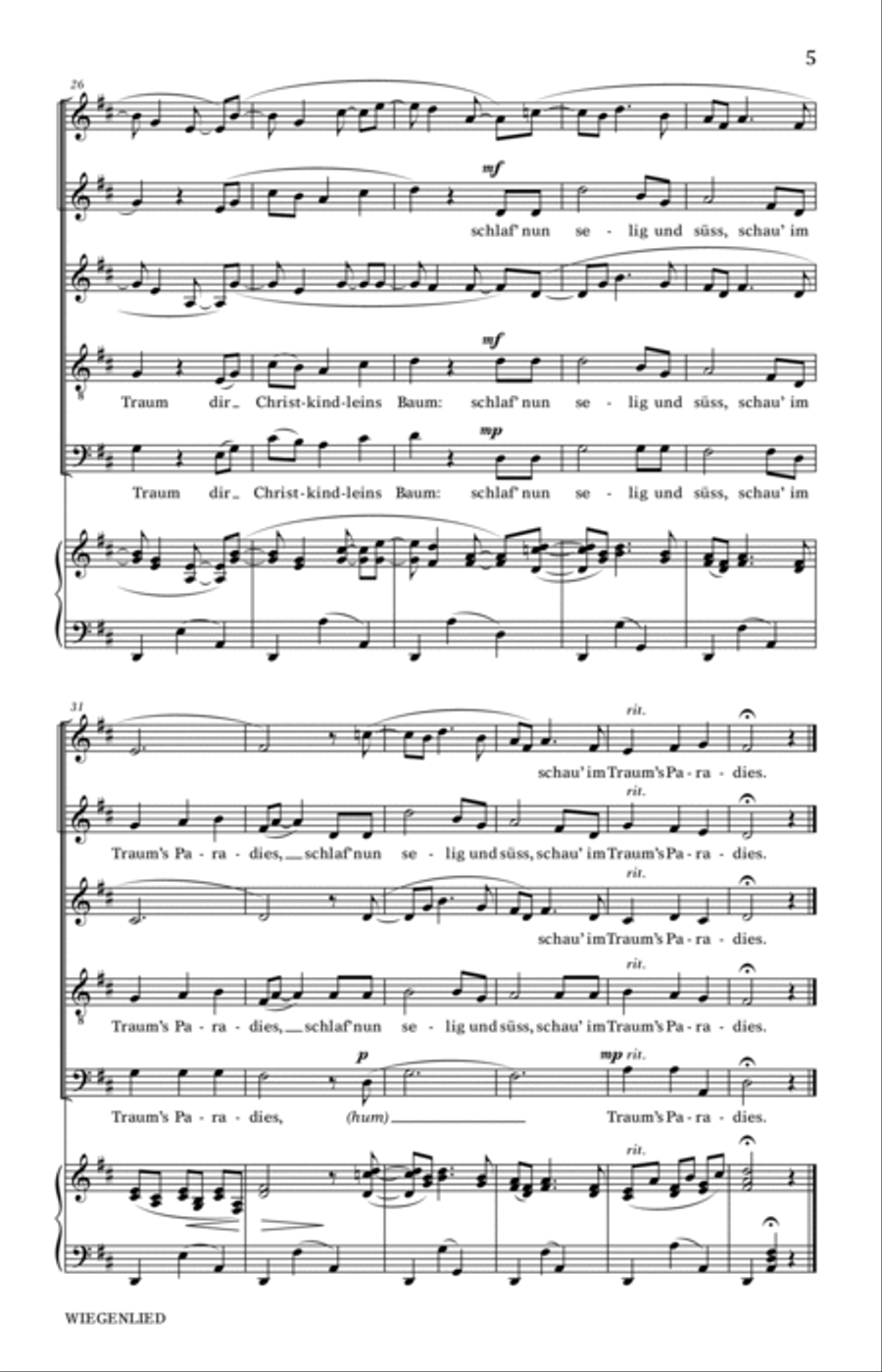 Wiegenlied Wiegenlied SSATB scores gallery preview page 4