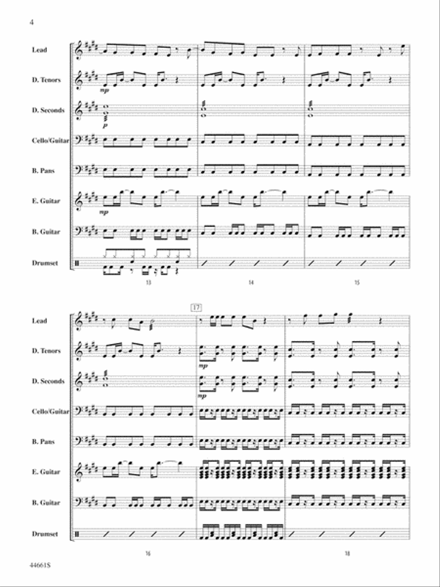 Nothing's Gonna Stop Us Now: Score Percussion scores gallery preview page 4