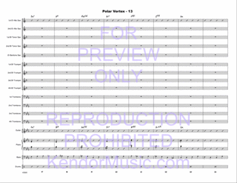 Polar Vortex Polar Vortex Jazz Ensemble scores gallery preview page 14