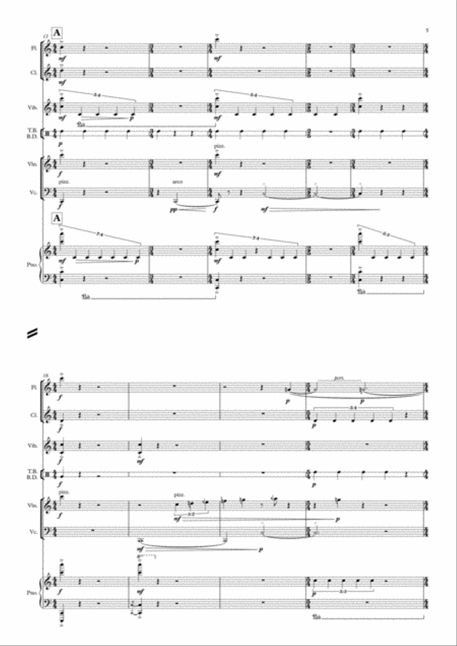 La Vojaĝo - Full Score & Parts Large Ensemble scores gallery preview page 5