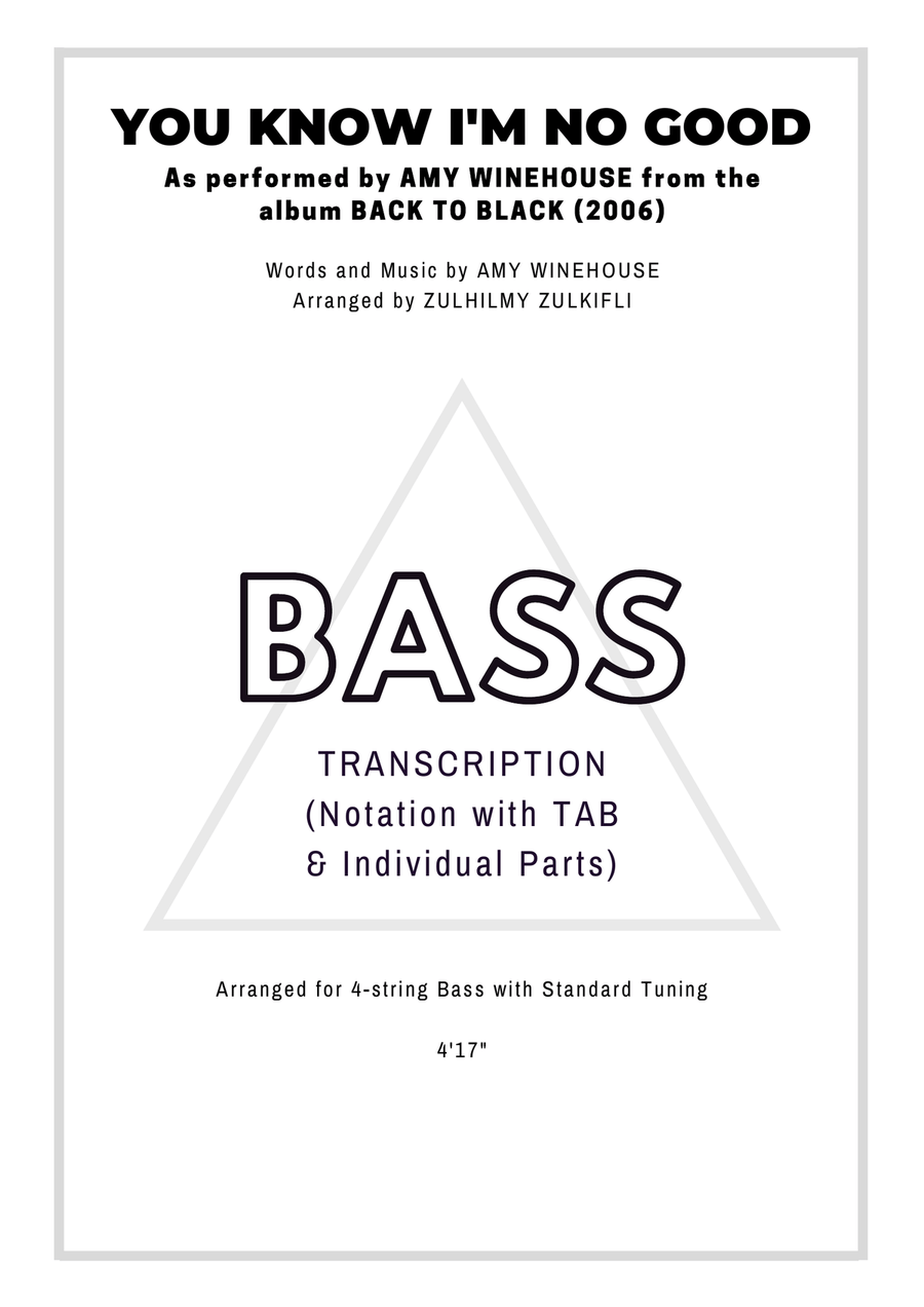 You Know I'm No Good Bass Guitar Tablature scores gallery preview page 1