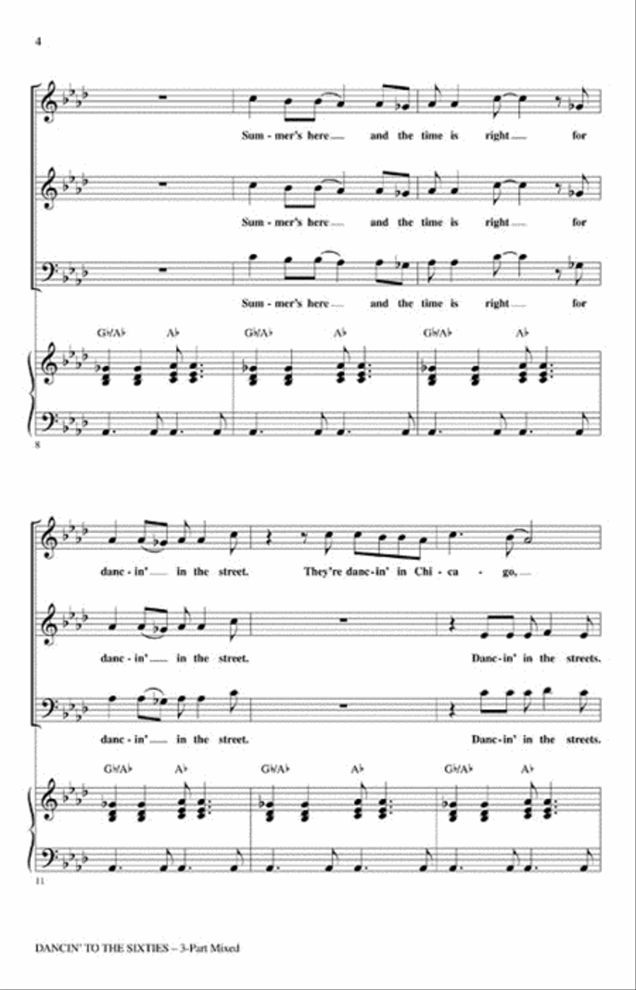 Dancin' to the Sixties Choir scores gallery preview page 3