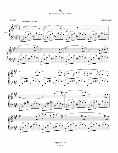 INTERVALS: 24 Works for Piano - 4. A Whole Step Down