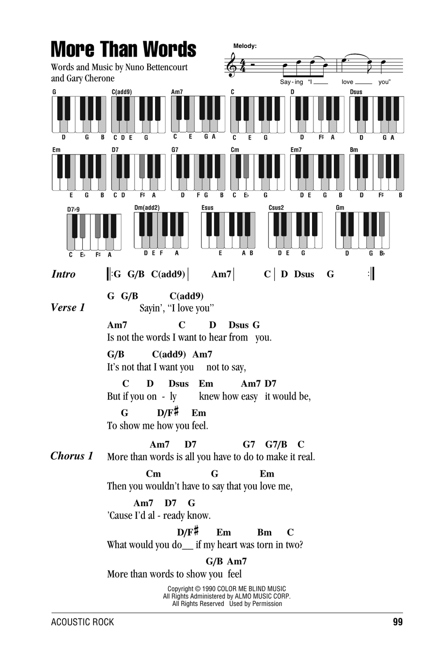More Than Words More Than Words Piano scores gallery preview page 1