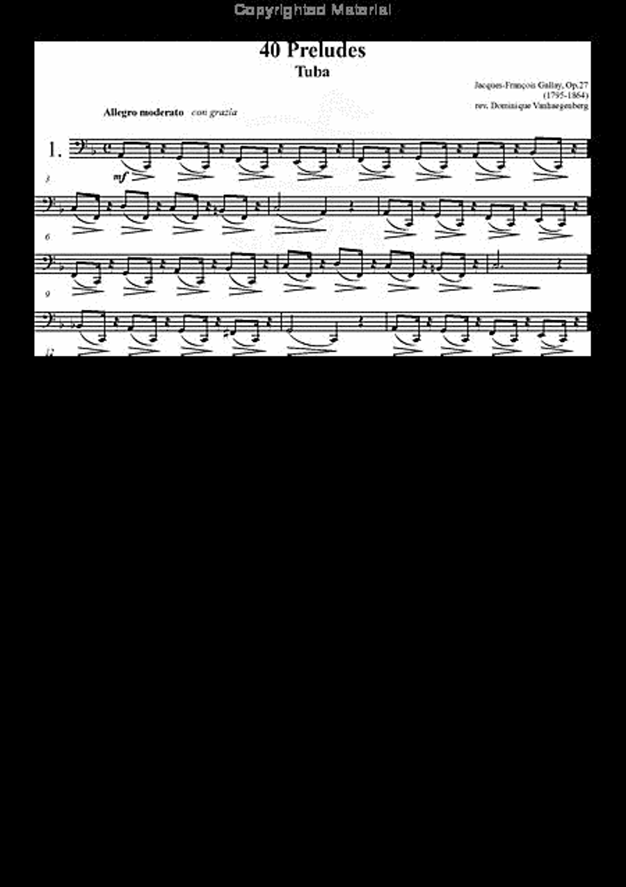 40 Preludes Tuba scores gallery preview page 2
