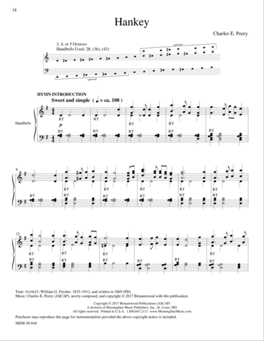HANKEY from Let Praises Ring, V3 5-Octaves scores gallery preview page 1